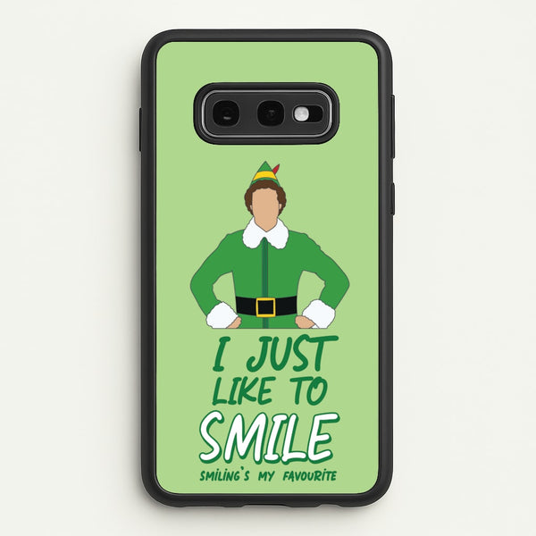 I Just Like To Smile  - Elf Phone Case for Galaxy S10e