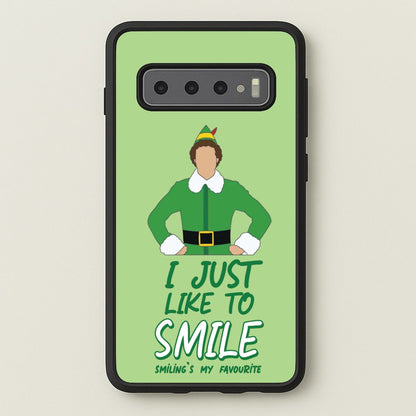 I Just Like To Smile  - Elf Phone Case for Galaxy S10 Plus