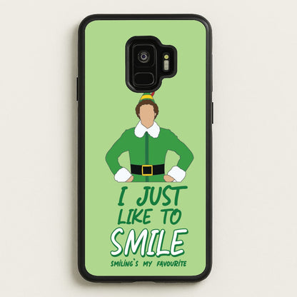 I Just Like To Smile  - Elf Phone Case for Galaxy S9