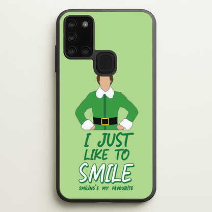 I Just Like To Smile  - Elf Phone Case for Galaxy A21s