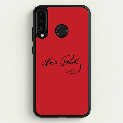 Signature  - Elvis Phone Case for Huawei P30 Lite