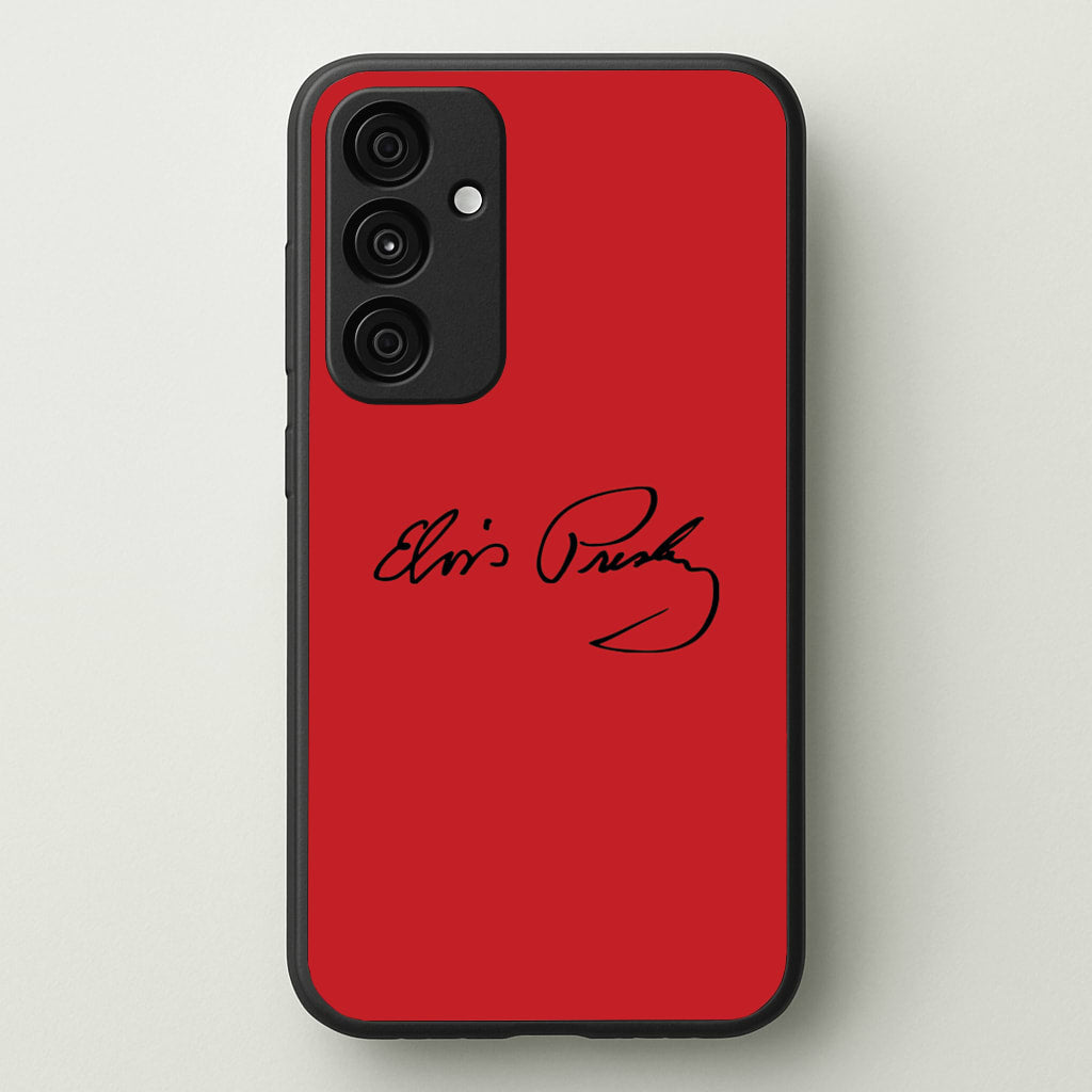 Signature  - Elvis Phone Case for Galaxy A55