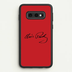 Signature  - Elvis Phone Case for Galaxy S10e