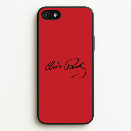 Signature  - Elvis Phone Case for iPhone 5 / 5s / SE 2016