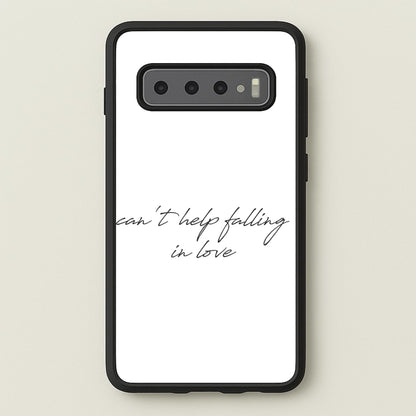 Can't Help Falling In Love  - Elvis Phone Case for Galaxy S10 Plus