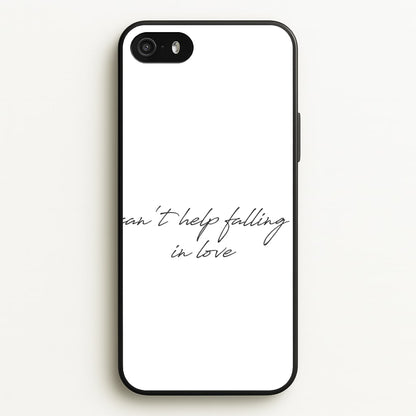 Can't Help Falling In Love  - Elvis Phone Case for iPhone 5 / 5s / SE 2016