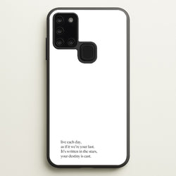 Live Each Day As If It We're Your Last  - Elvis Phone Case for Galaxy A21s