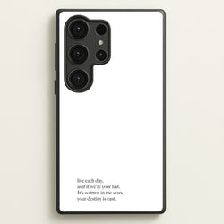 Live Each Day As If It We're Your Last  - Elvis Phone Case for Galaxy S25 Ultra