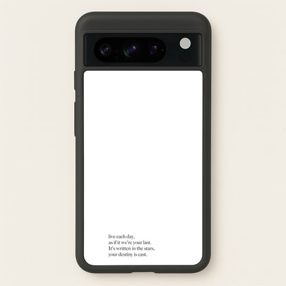 Live Each Day As If It We're Your Last  - Elvis Phone Case for Google Pixel 8 Pro