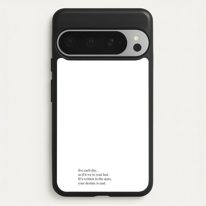 Live Each Day As If It We're Your Last  - Elvis Phone Case for Google Pixel 9 Pro XL