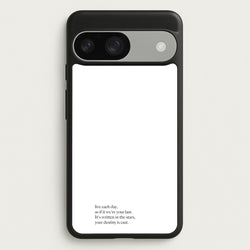 Live Each Day As If It We're Your Last  - Elvis Phone Case for Google Pixel 9 / 9 Pro