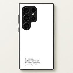 Live Each Day As If It We're Your Last  - Elvis Phone Case for Galaxy S24 Ultra