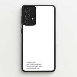 Live Each Day As If It We're Your Last  - Elvis Phone Case for Galaxy A52 / A52s