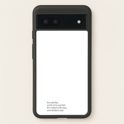 Live Each Day As If It We're Your Last  - Elvis Phone Case for Google Pixel 6a