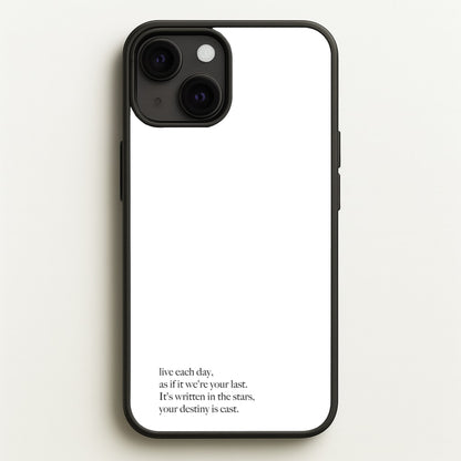 Live Each Day As If It We're Your Last  - Elvis Phone Case for iPhone 13 Mini