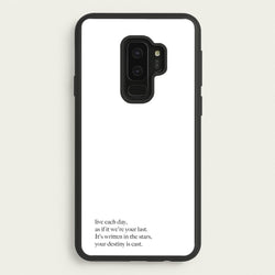 Live Each Day As If It We're Your Last  - Elvis Phone Case for Galaxy S9 Plus
