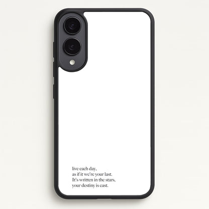 Live Each Day As If It We're Your Last  - Elvis Phone Case for Galaxy S25 Edge