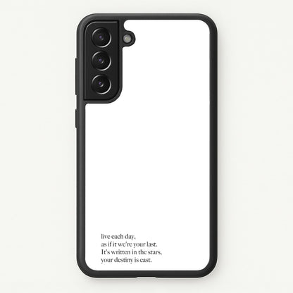 Live Each Day As If It We're Your Last  - Elvis Phone Case for Galaxy S21