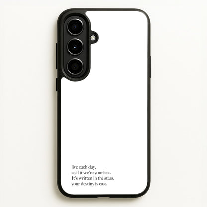 Live Each Day As If It We're Your Last  - Elvis Phone Case for Galaxy A56
