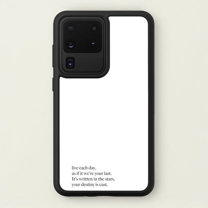 Live Each Day As If It We're Your Last  - Elvis Phone Case for Galaxy S20 Ultra