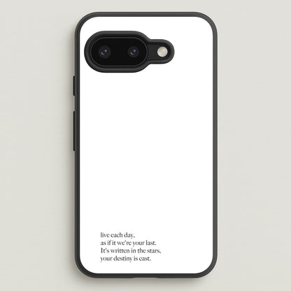 Live Each Day As If It We're Your Last  - Elvis Phone Case for Google Pixel 9a