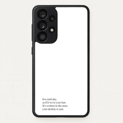 Live Each Day As If It We're Your Last  - Elvis Phone Case for Galaxy A33