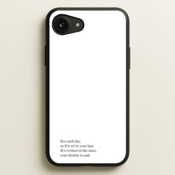 Live Each Day As If It We're Your Last  - Elvis Phone Case for iPhone 16e