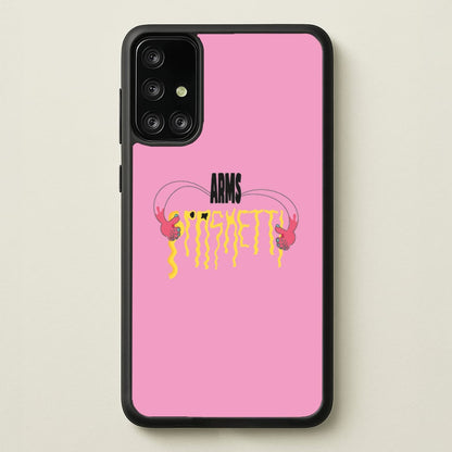 Arms Spaghetti - Pink  - Eminem Phone Case for Galaxy A71
