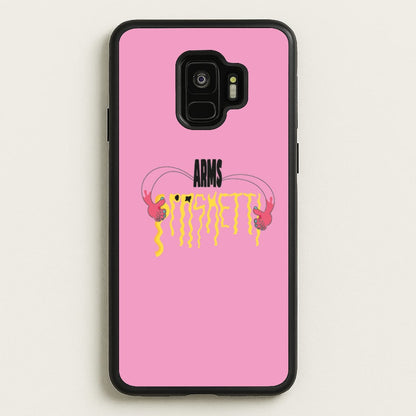 Arms Spaghetti - Pink  - Eminem Phone Case for Galaxy S9