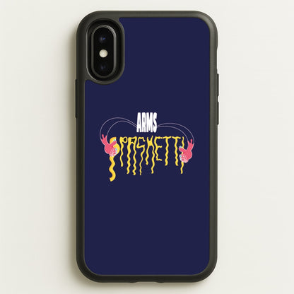 Arms Spaghetti - Dark Blue  - Eminem Phone Case for iPhone X / XS