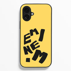 Text  - Eminem Phone Case for iPhone 16 Plus