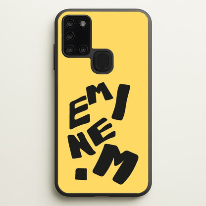 Text  - Eminem Phone Case for Galaxy A21s
