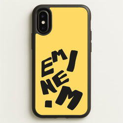 Text  - Eminem Phone Case for iPhone X / XS