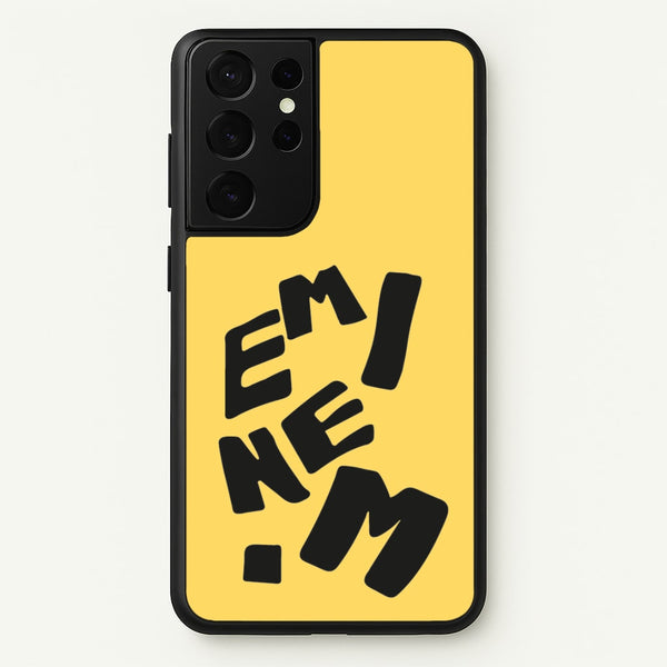 Text  - Eminem Phone Case for Galaxy S21 Ultra