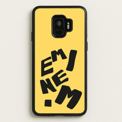Text  - Eminem Phone Case for Galaxy S9