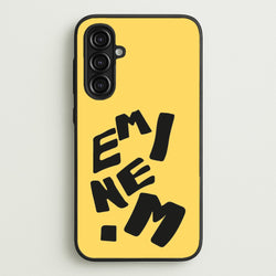 Text  - Eminem Phone Case for Galaxy A16