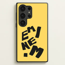 Text  - Eminem Phone Case for Galaxy S25 Ultra