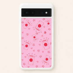 Coffee Pattern - Chamberlain  - Emma Chamerlain Phone Case for Google Pixel 7