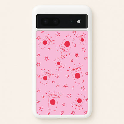 Coffee Pattern - Chamberlain  - Emma Chamerlain Phone Case for Google Pixel 7