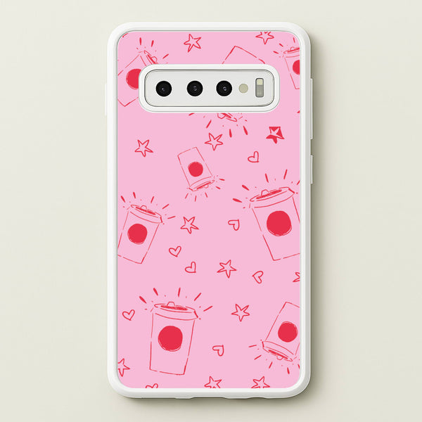 Coffee Pattern - Chamberlain  - Emma Chamerlain Phone Case for Galaxy S10