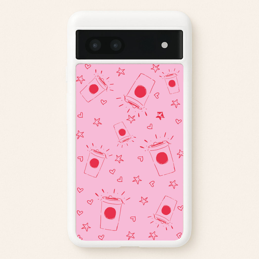 Coffee Pattern - Chamberlain  - Emma Chamerlain Phone Case for Google Pixel 6a