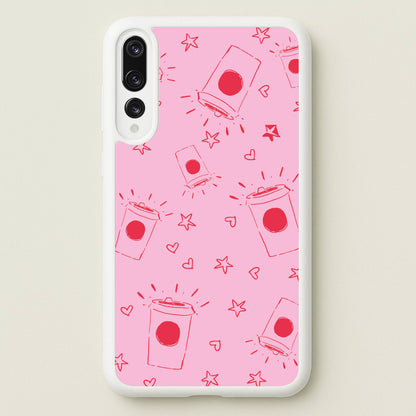 Coffee Pattern - Chamberlain  - Emma Chamerlain Phone Case for Huawei P20 Pro