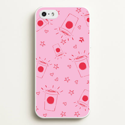 Coffee Pattern - Chamberlain  - Emma Chamerlain Phone Case for iPhone 5 / 5s / SE 2016