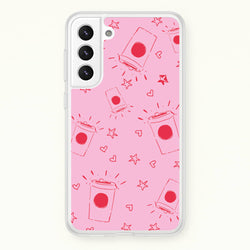 Coffee Pattern - Chamberlain  - Emma Chamerlain Phone Case for Galaxy S22 Plus