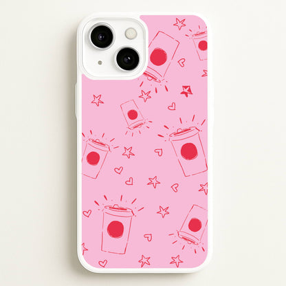 Coffee Pattern - Chamberlain  - Emma Chamerlain Phone Case for iPhone 13