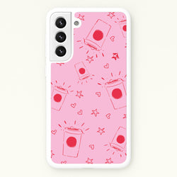 Coffee Pattern - Chamberlain  - Emma Chamerlain Phone Case for Galaxy S22