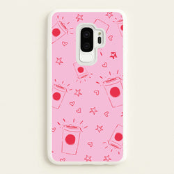Coffee Pattern - Chamberlain  - Emma Chamerlain Phone Case for Galaxy S9 Plus