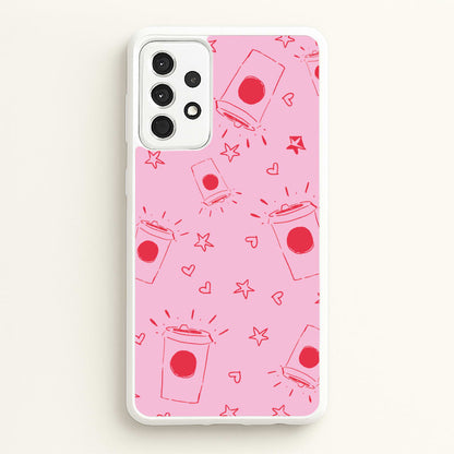 Coffee Pattern - Chamberlain  - Emma Chamerlain Phone Case for Galaxy A52 / A52s