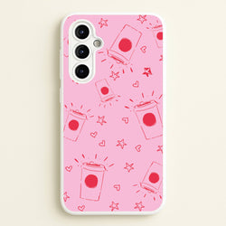 Coffee Pattern - Chamberlain  - Emma Chamerlain Phone Case for Galaxy A54