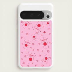 Coffee Pattern - Chamberlain  - Emma Chamerlain Phone Case for Google Pixel 9 Pro XL